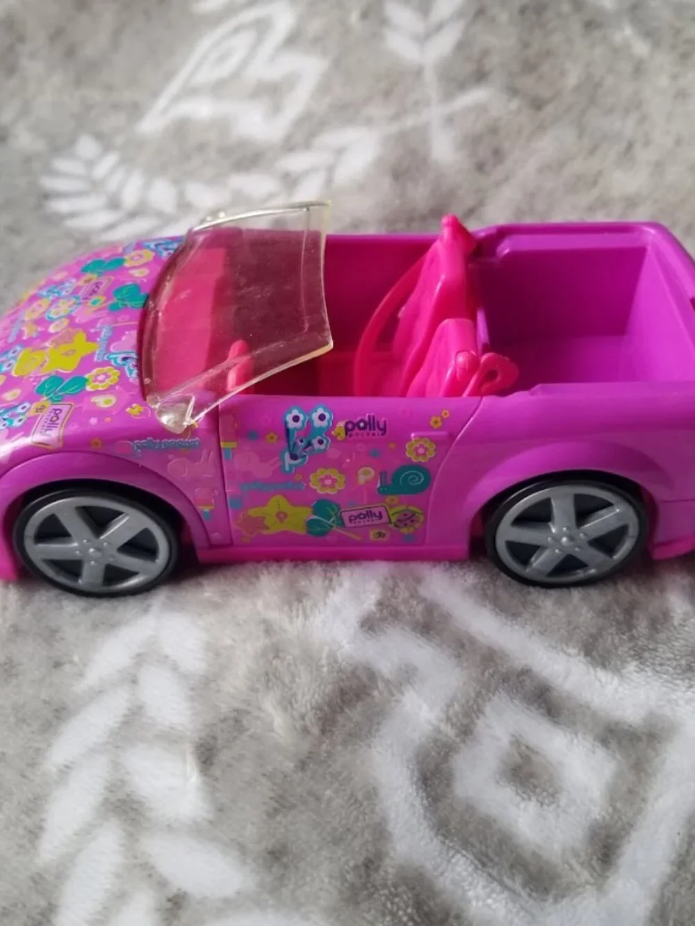 Vintage Polly Pocket Designables Convertible Car Purple Y2K 2008 N7263